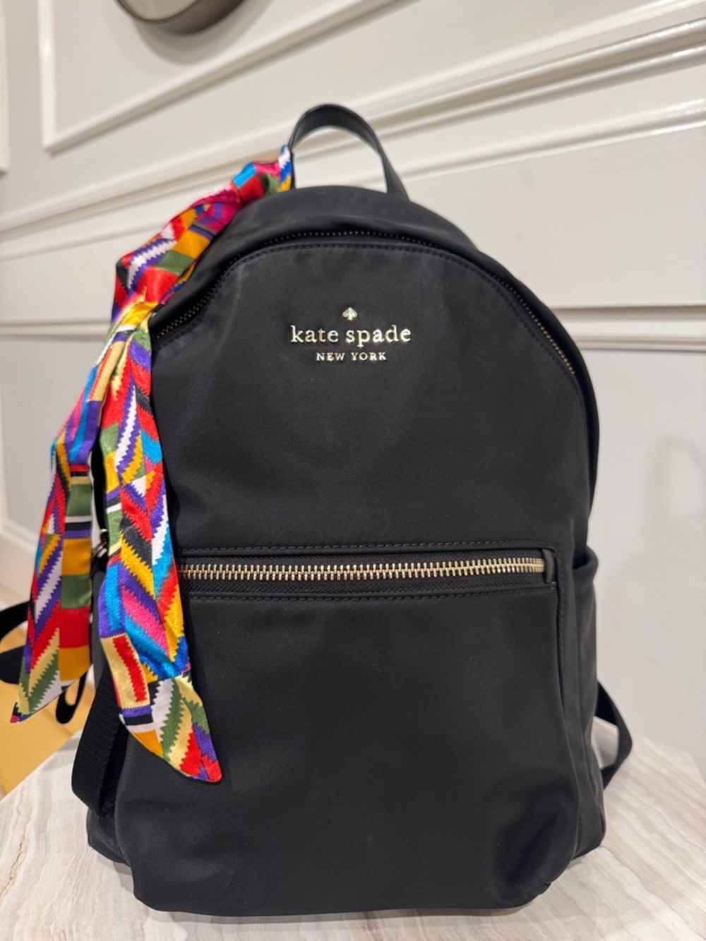 Kate Spade Bag Chelsea Black Nylon Backpack - Picture 5 of 17